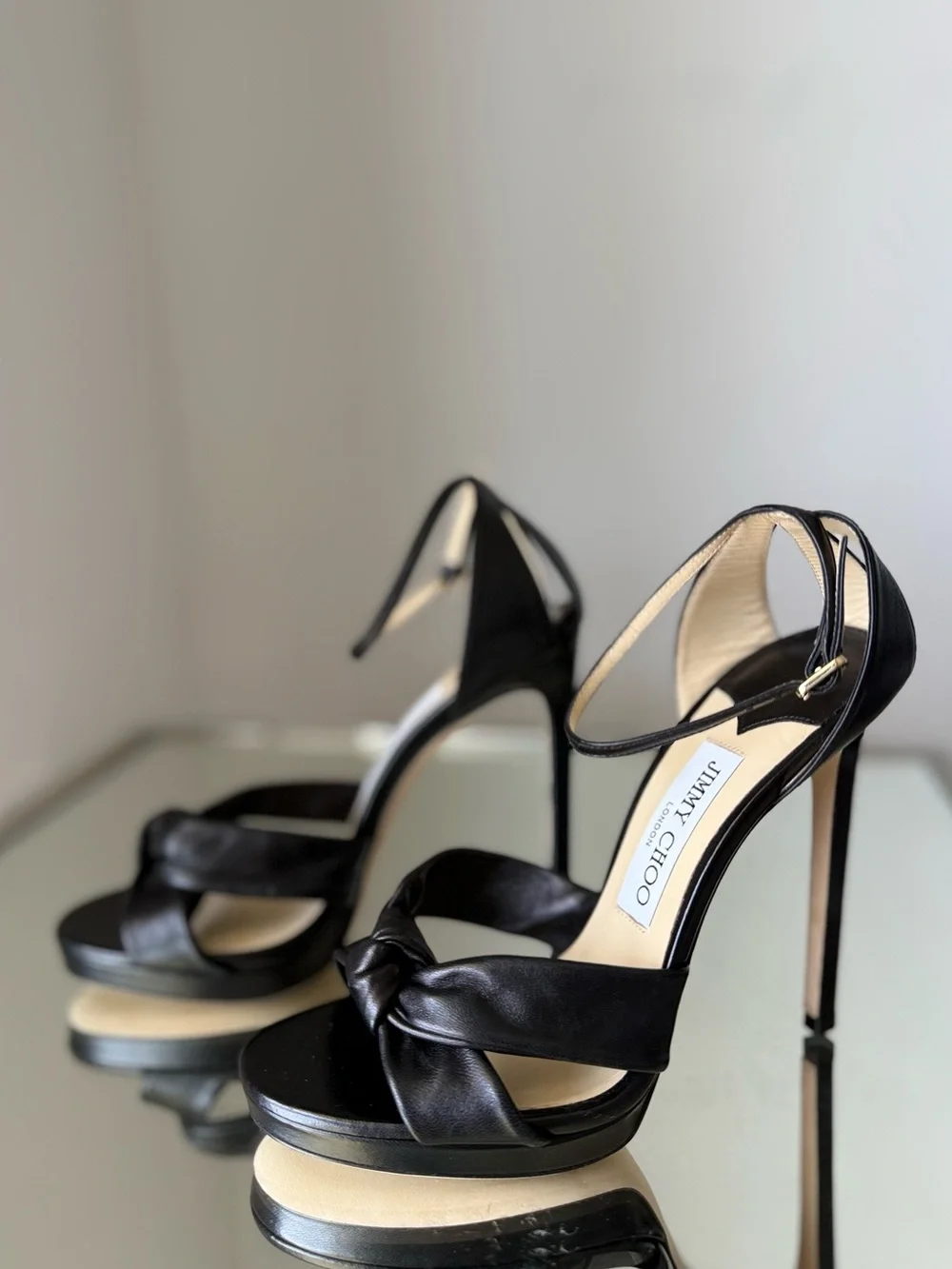 New Jimmy Choo - Rosie 120 leather sandals $1,095 37